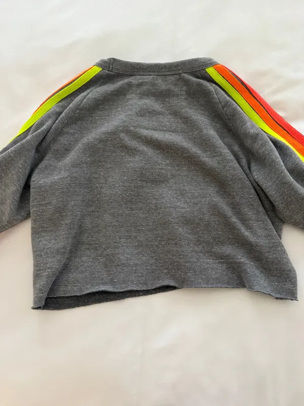 Aviator Nation Grey Crewneck Cropped - Image 3