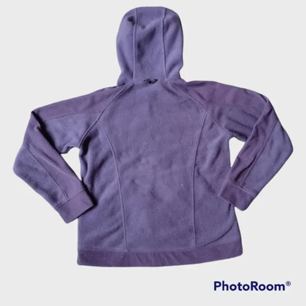 COLUMBIA Purple Full Zip Fleece Hoodie Women's Size‎ Large - Image 2