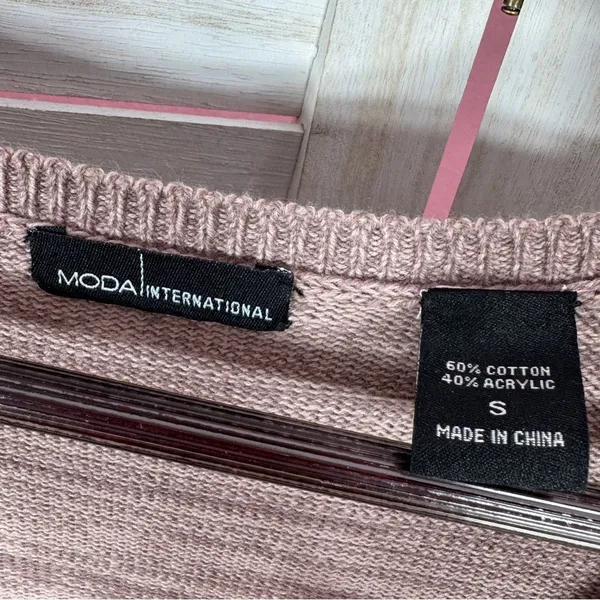 Victoria's Secret Moda International Knit Sweater Maxi Dress Mauve Pink‎ Small - Image 10