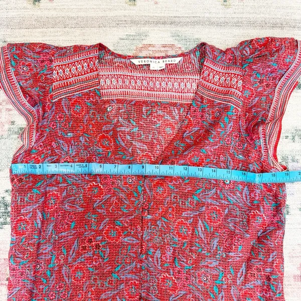 Veronica Beard Womens Boho Mini Dress Size XS‎ Resort Travel Summer - Image 5