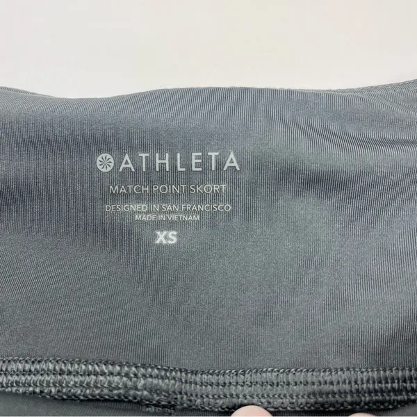 Athleta Womens Match Point Skort Size XS Heathered Gray‎ Stretch Athletic *FLAW - Image 4