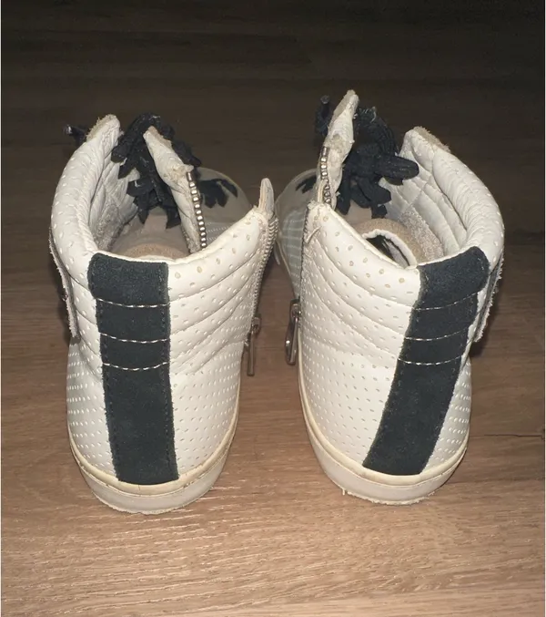 White Vintage Havana High-Tops - Image 2