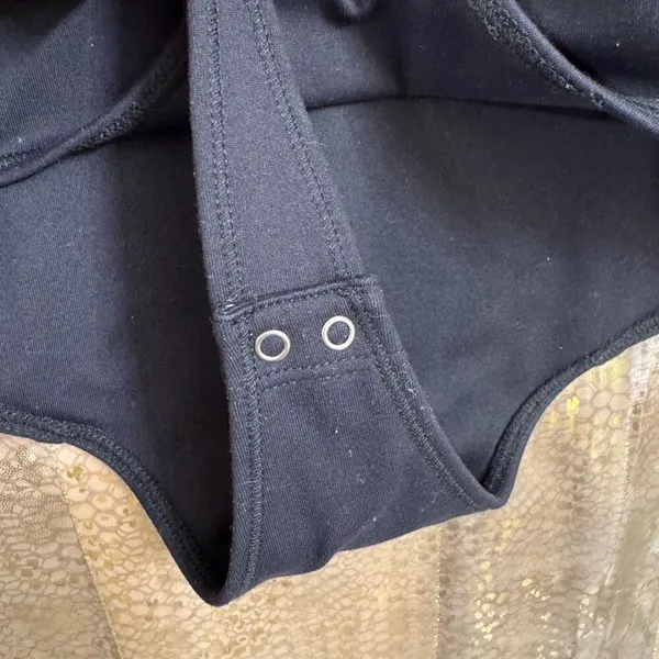 Abercrombie & Fitch Black Soft Stretchy Tank Top Bodysuit Small - Image 4