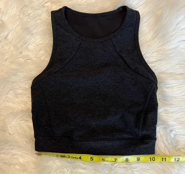JoyLab High Neck Brushed Jersey Bra Workout Crop Top Size Extra Small - Image 6