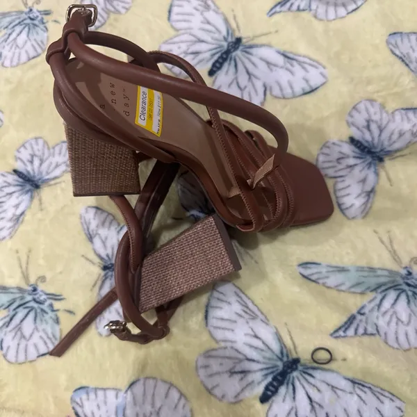 A New Day Women’s Brown Strappy Heeled Sandals – New - Image 2