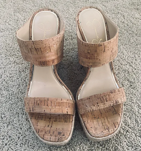 Jessica Simpson Saphita Espadrille Wedge Sandal,Tan Cork JS-SAPHITA - Image 7