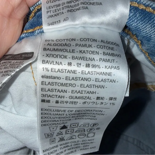 NWT 501 Cropped Denim‎ Jeans Size 22W - Image 4