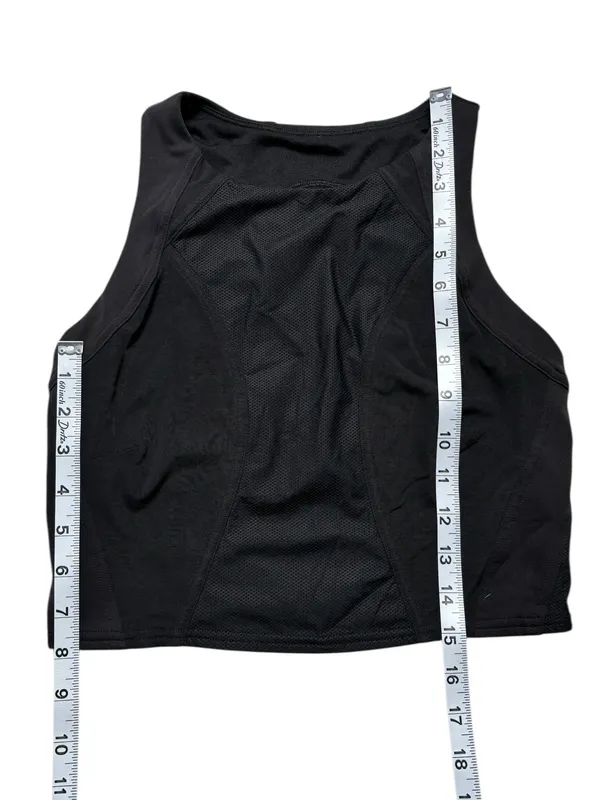 Lululemon Black Longline Sports Bra Size 6 Mesh High Neck Athletic - Image 7
