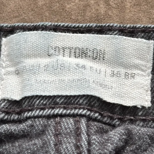 Cotton On cargo wide leg jean. 30”inseam. Color- black. Size- 2 - Image 6
