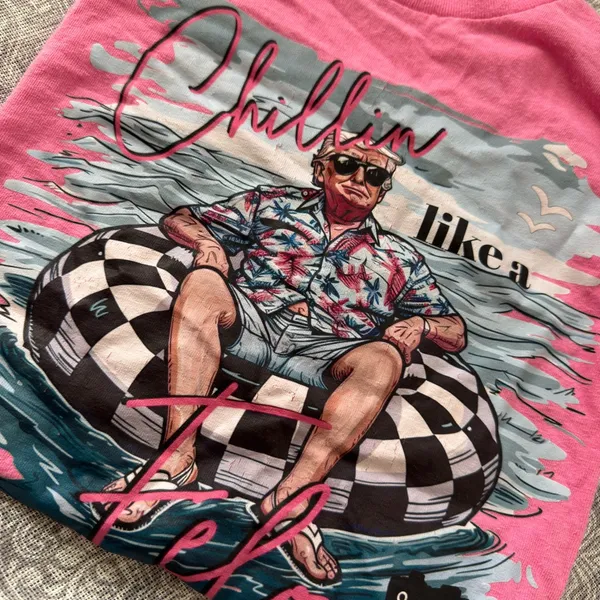 Gildan Pink Heavy Cotton T-Shirt - Image 2