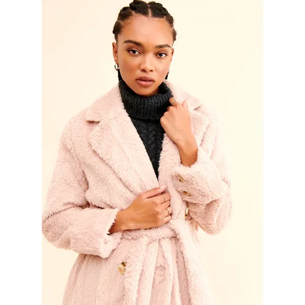 Free People Cuff it Coat Pink size S - Image 4