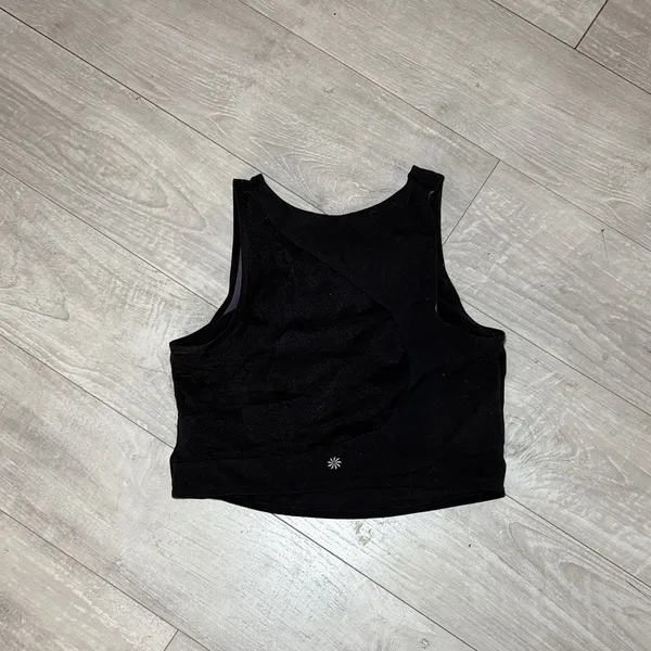 Black Sleeveless Women's Top Athleta Medium - Image 2