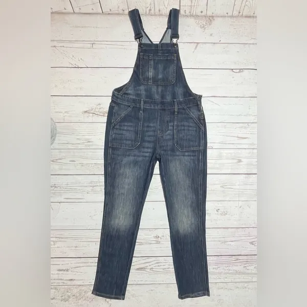 Gap Factory Store Indigo Denim Overalls, Size Small - Image 2