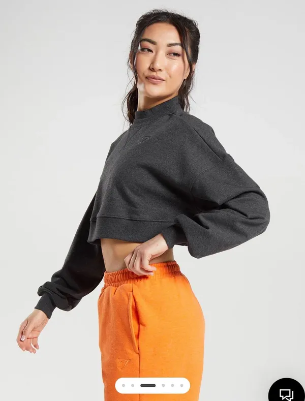 Gymshark Rest Day Sweater Crop - Image 8