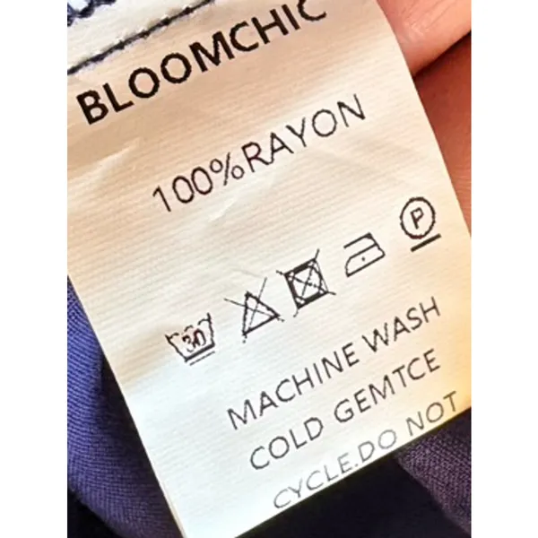 BLOOMCHIC Blue Floral Embroidered V-Neck Dress, Plus 14/16 - Image 7