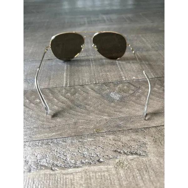 Gold-tone metal aviator classic‎ double bridge design sunglasses - Image 3