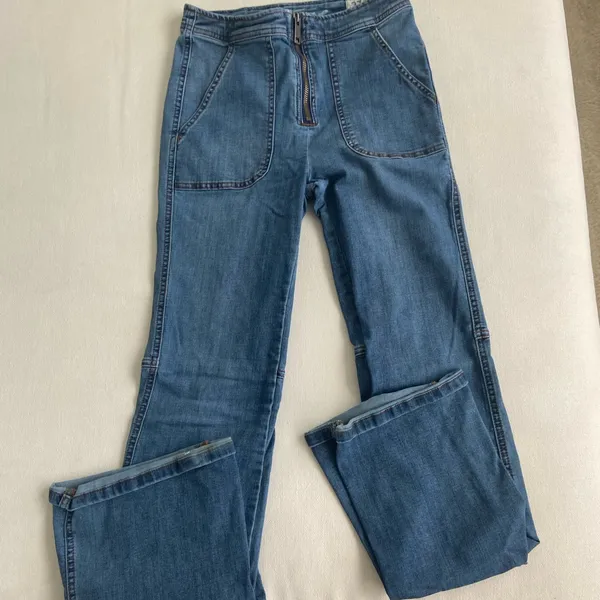 Free People High Waisted Flare Jeans - Image 2