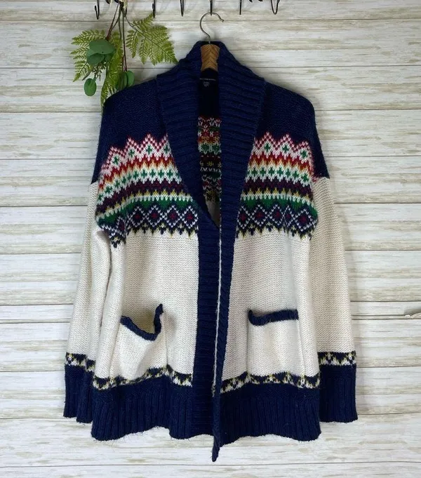 American Eagle Mohair Wispy Longline Cardigan - Image 2