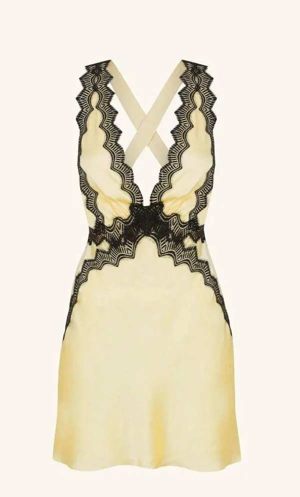 Shona joy Camille Lace Cross Back Mini Dress - Image 4