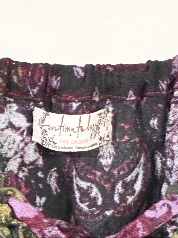 Free People Work Of Art Printed Maxi Slip Dress Bandana Print Size XS - Image 4