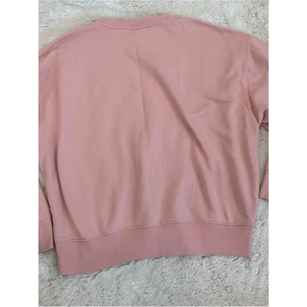 PINK Victoria's Secret Cozy Crewneck Sweatshirt - Pale Pink - Image 3