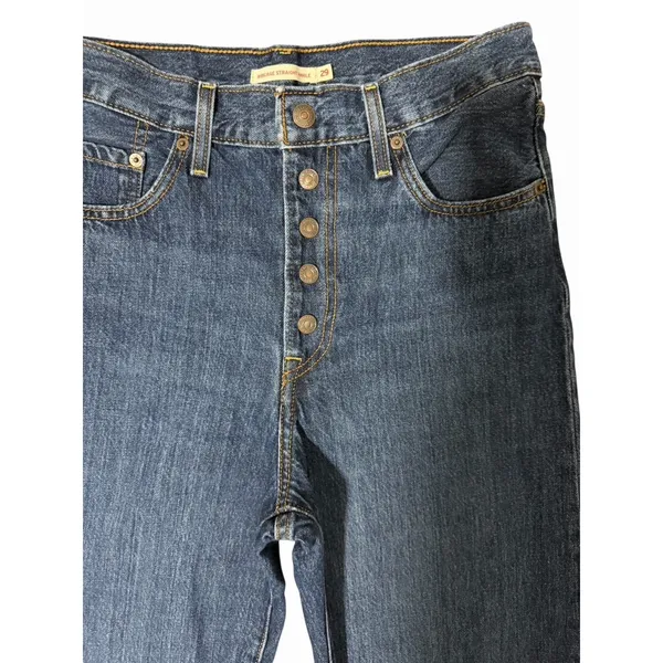 Levis Ribcage Straight Ankle Snap Button Fly Jeans Women's‎ Size 29 - Image 8