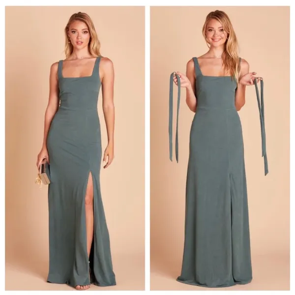 Birdy Grey Alex Convertible Maxi Dress Sea Glass Green Formal Bridesmaid Medium - Image 2