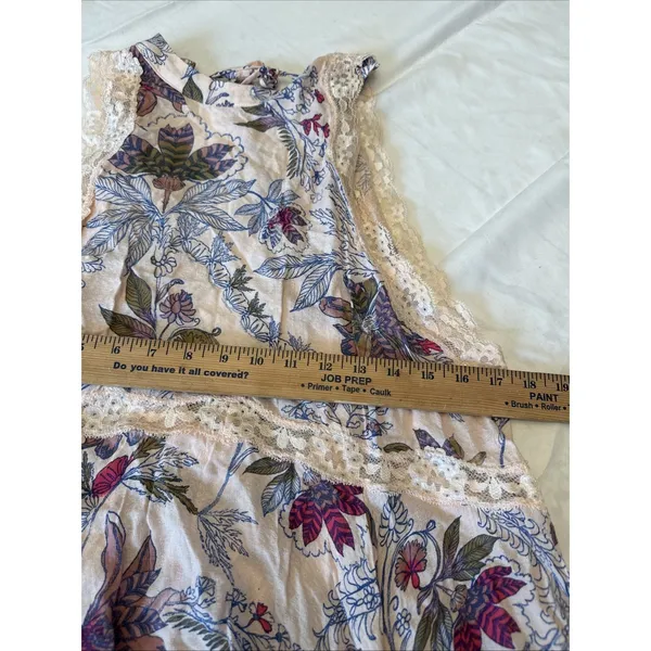 FREE PEOPLE SHE MOVES CHEMISE HIGH NECK‎ SLEEVELESS MINI Size S Pink - Image 6