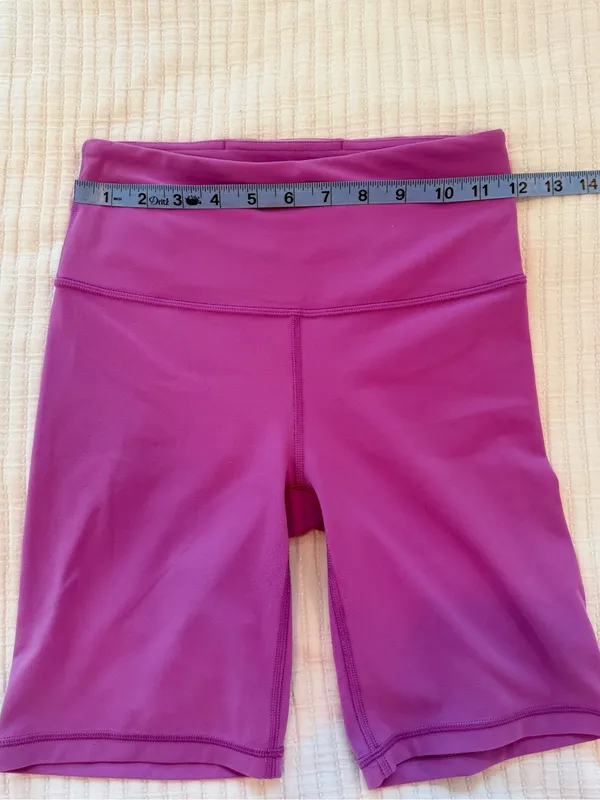 Athleta High-Rise Bike Shorts Buttery Soft Material Color Magenta Size XS - Image 8