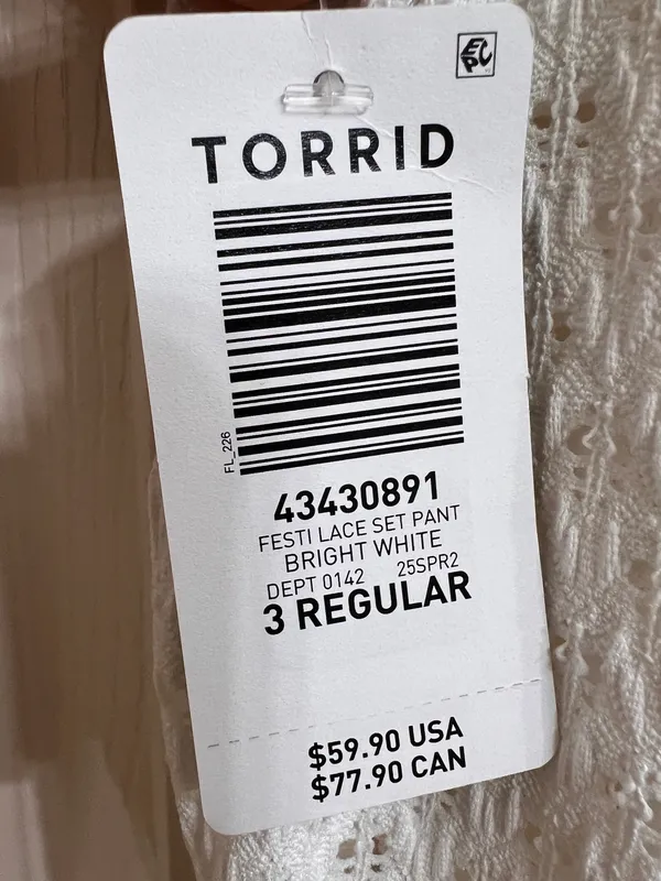 Torrid white lace flare pants size 3X - Image 4