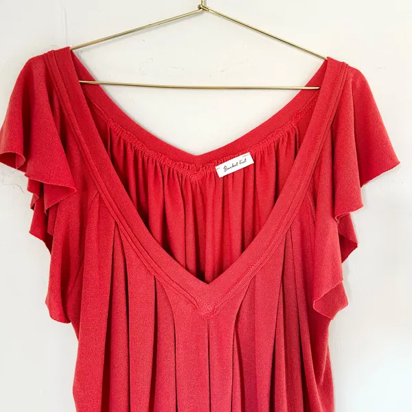 Bucklist Women’s Ruffle Sleeve Blouse Pink Size L - Image 3