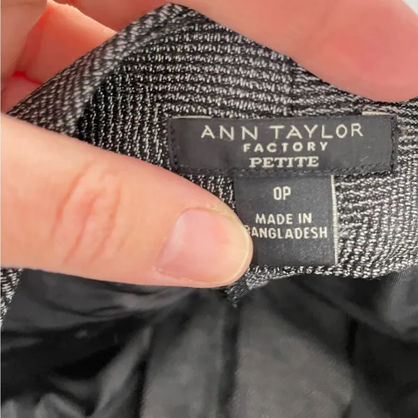 Ann Taylor Grey Wide Leg Dress Pants Trousers Womens 0P High Rise Slacks - Image 9