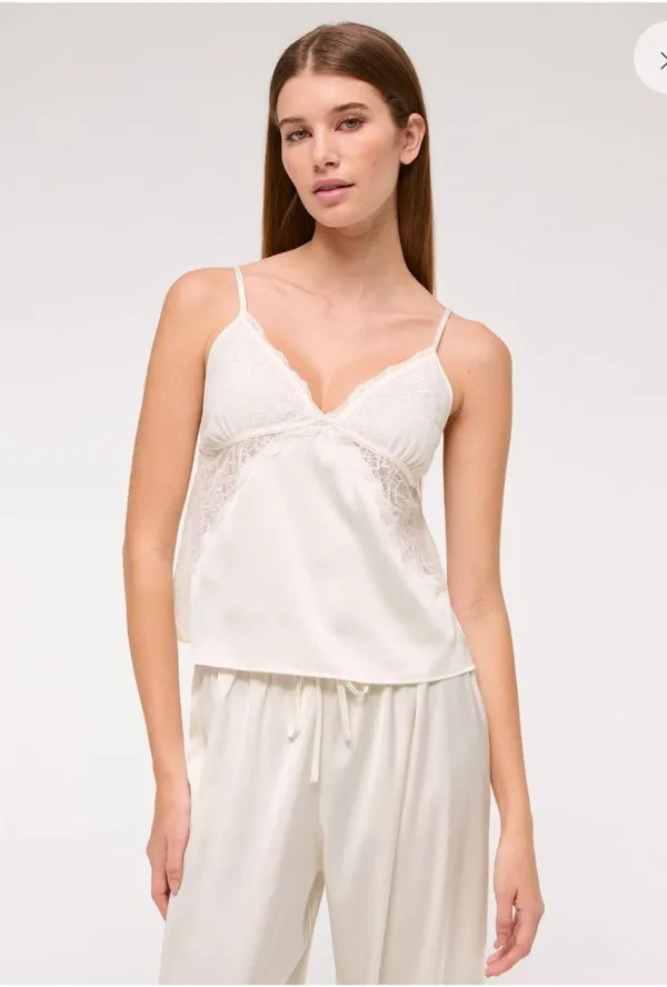 Abercrombie White Pearl Sleep Cami and Pants - Image 3
