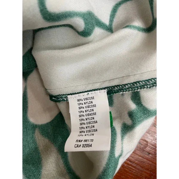 Anthropologie Bl^nk London Green Tropical Lace Maxi Slip Dress NWT S - Image 6