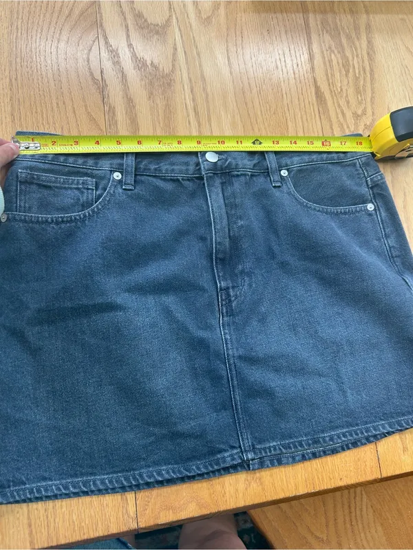 NWT Madewell Denim Mini Skirt Size 31 Hodgeman Wash‎ Blue Jean DM8635 - Image 7