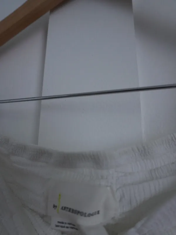 Anthropologie White Ruched Tube Top - Image 6