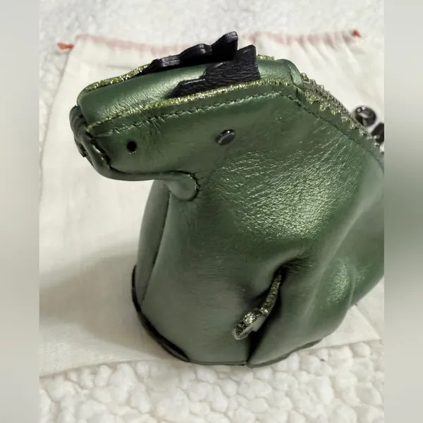 Coach Green Rexy Dinosaur Coin Purse Bag Charm - Image 7