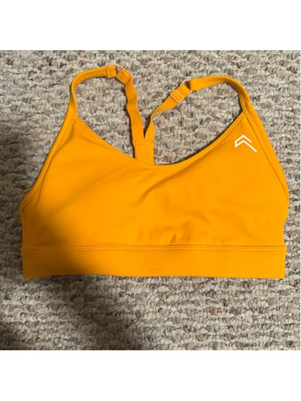 Oner Active Everyday Sport Bra Adjustable Apricot Orange Sunset- Size Small - Image 2