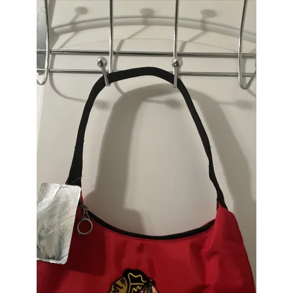 MVF Most Valuable Fan By Littlearth NHL Chicago Blackhawks Purse Handbag Red - Image 4