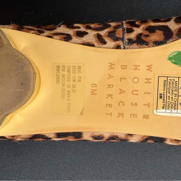 White House | Black Market Leopard Print Women's Flats Size 6M - Image 3