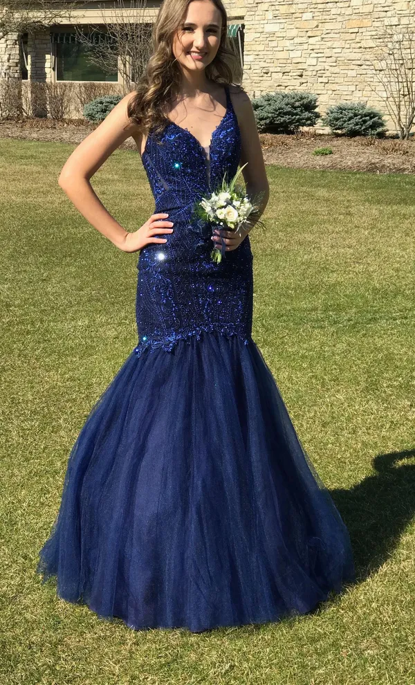 Prom shop Prom Dress Blue Size 2 - Image 2