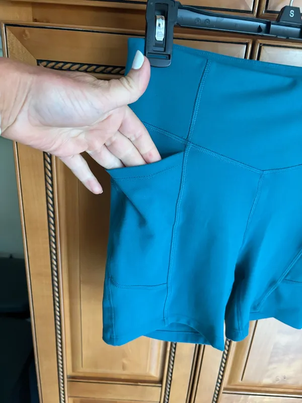 Women's Bike Shorts Blue - Image 3