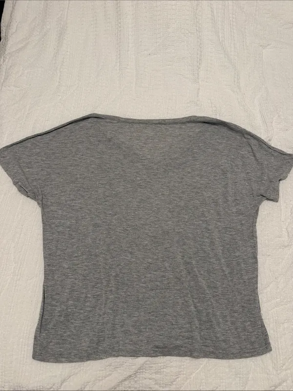 Curtsy Gray Logo Tee - Image 2