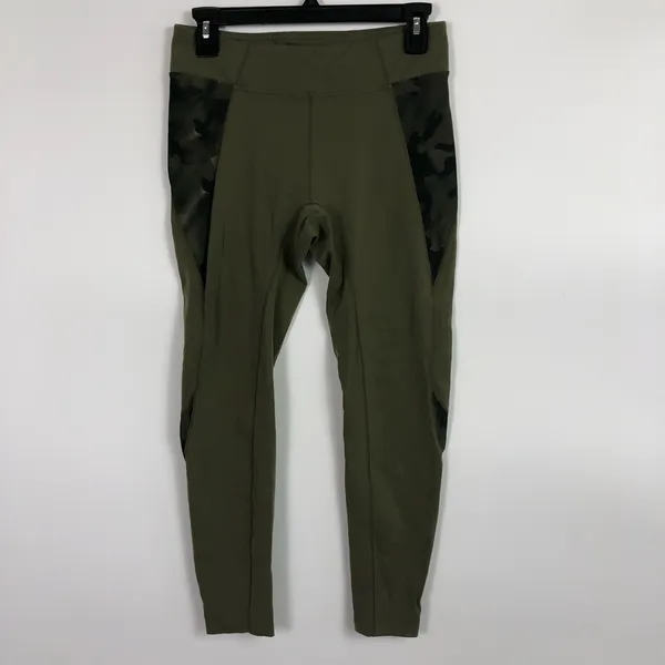 Second skin green‎ camo cropped leggings Green Size M - Image 6