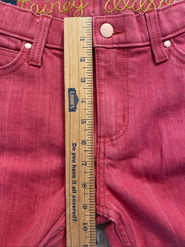 NWT Wrangler x Lainey Wilson Bootcut Flare Western Cowgirl Jeans Red W27 x L31 - Image 3