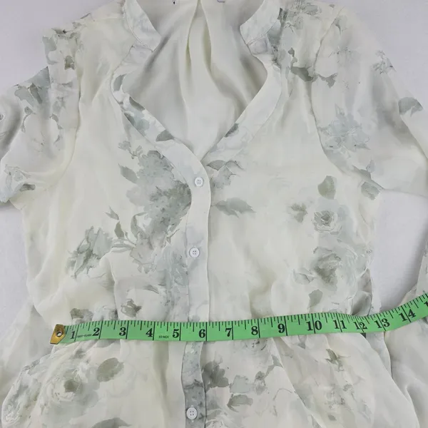 Baltic Born NWOT Lizette Floral Maxi Dress‎ White Dage Print Long Sleeve XS - Image 10