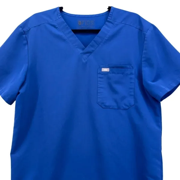 FIGS‎ Scrub Top Blue L - Image 3