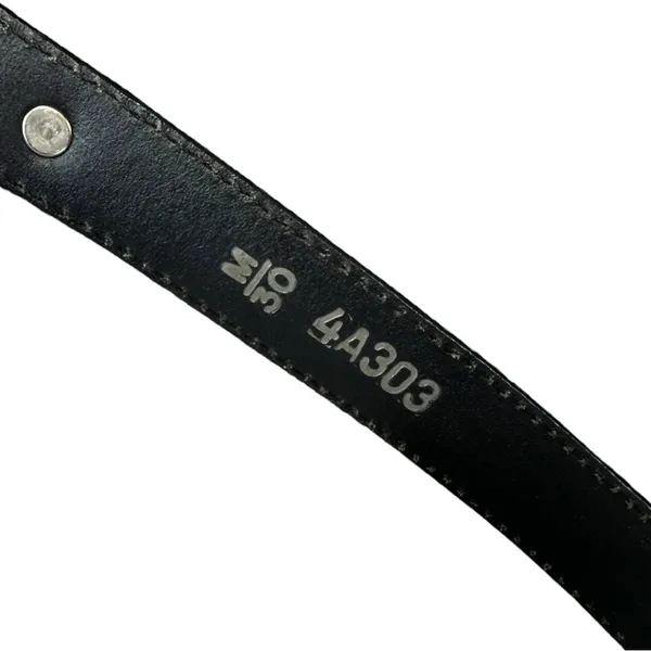Brighton Slim Black Leather Belt with Gold‎ and Silver # 4A303 Size Medium 30 - Image 5