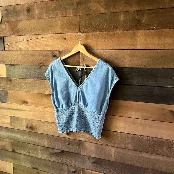Old-navy Women's Blue Crop-top - Image 2