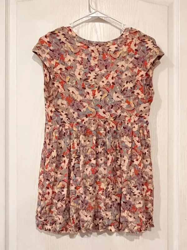 Final price Anthropologie Vanessa Virgina Floral V-Neck Babydoll Top in Multi - Image 5